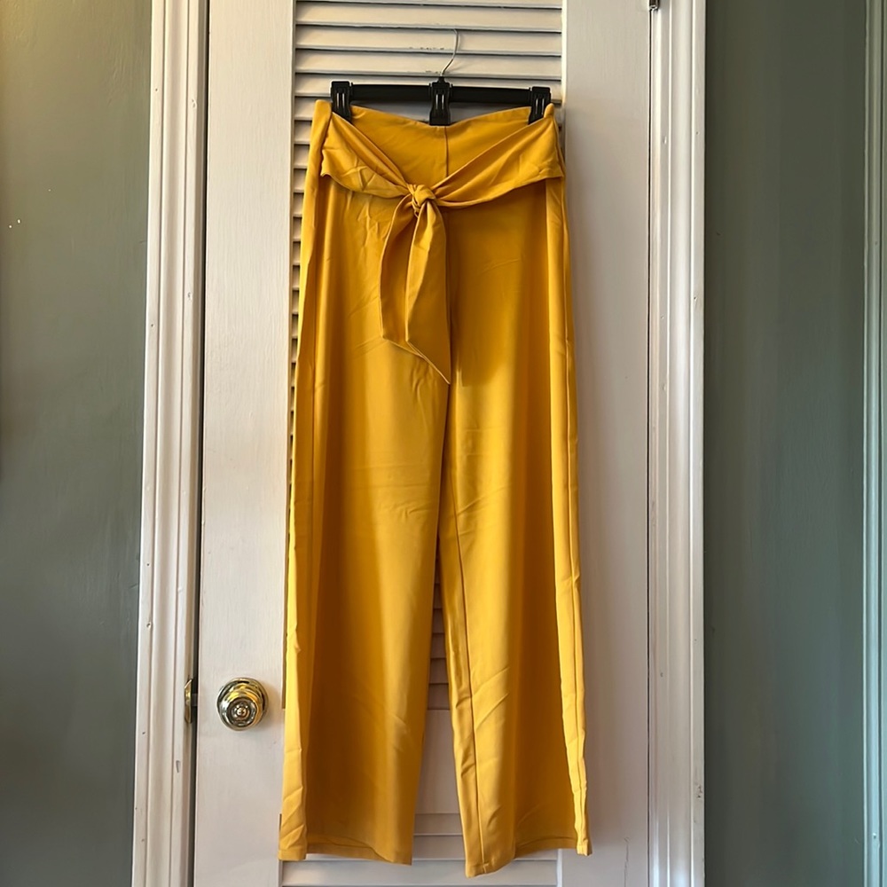 Gypsies & Moondust Mustard Yellow Gaucho Culotte Y2K Pants | Small